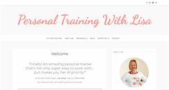Desktop Screenshot of personaltrainingwithlisa.com